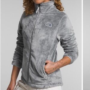 The North Face Women's Osito full-zip fleece jacket in a grey  size large